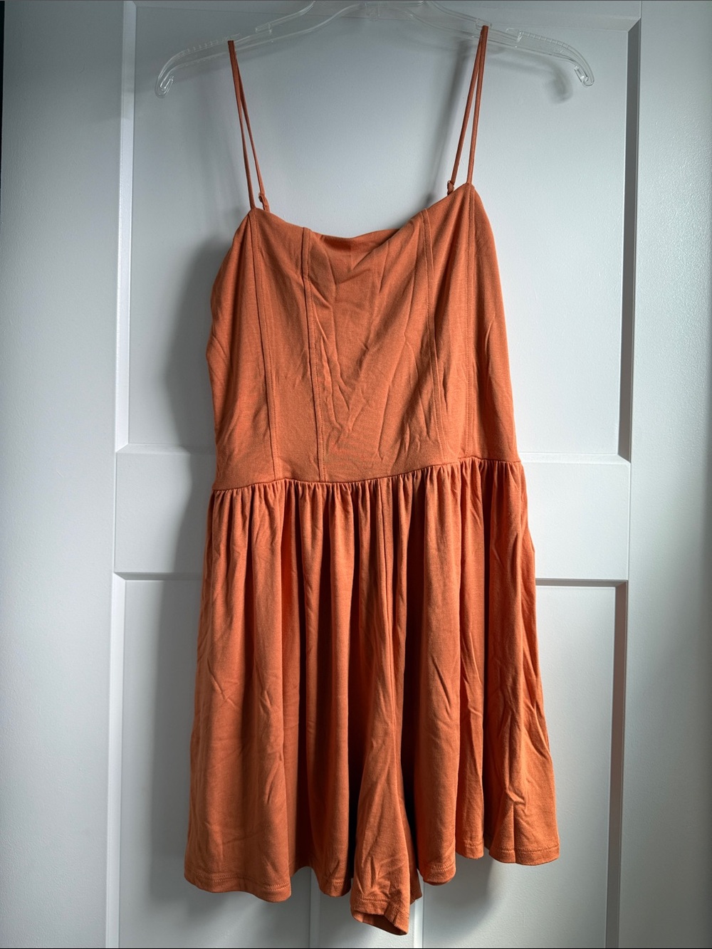 H&M Orange Spaghetti-Strap Romper